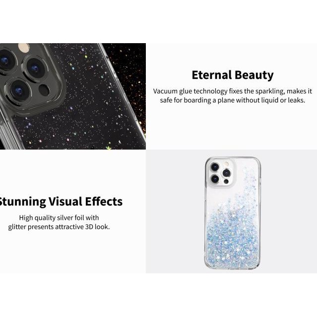 Case iPhone 13 Pro Max Mini SwitchEasy STARFIELD Hybrid Casing - iPhone 13 Mini, Transparent