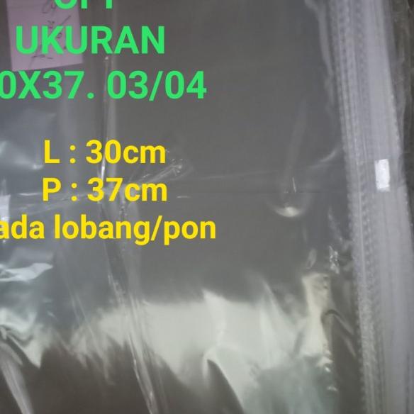 

PLASTIK OPP 30X37.03 & 04 ( PER 500 LEMBAR ) - 30x37.03