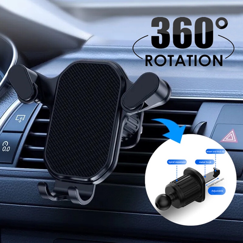 1Pc Universal Car Phone Holder/Multifunction 360 ° rotatable Air Vent Mounted Phone Holder in Car Smartphone Stand