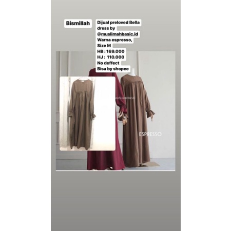 Preloved Bella dress by muslimahbasic