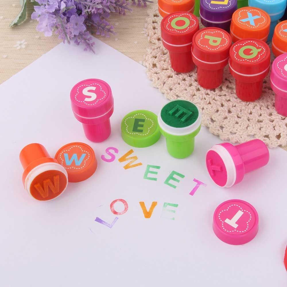 R-flower Stamps Toys Mainan Kartun Lucu Untuk Notebook Scrapbooking DIY Bentuk Hewan/Huruf