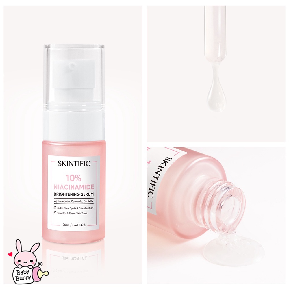 ❤ BELIA ❤ SKINTIFIC MSH Niacinamide | 10% Niacinamide Serum | Moisture Gel | Brightening | Basic Glowing Series | BPOM