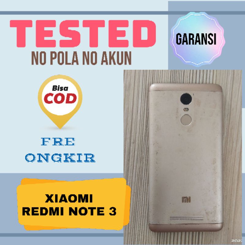 Mesin Xiaomi Redmi Note 3 Normal Tested Unit