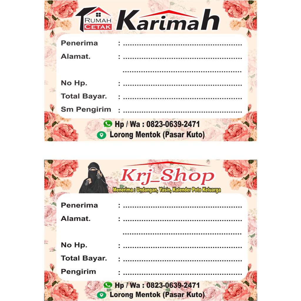 

Stiker Kromo Olshop ukuran 7.8 cm x 11.8 cm Murah