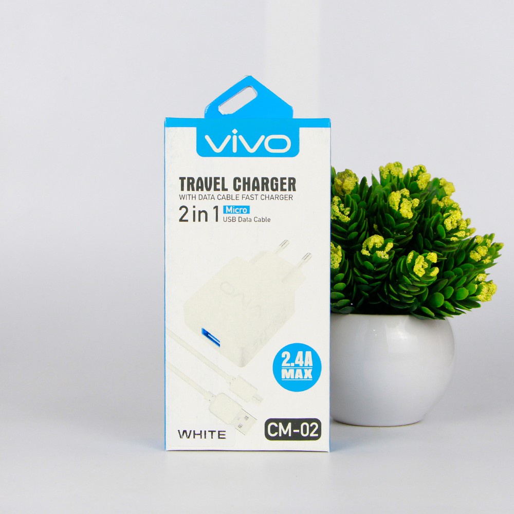 (COD)CASAN TRAVEL CHARGER TC 2.4A MAX CM-02 FAST CHARGER MICRO OPPO sama VIVO