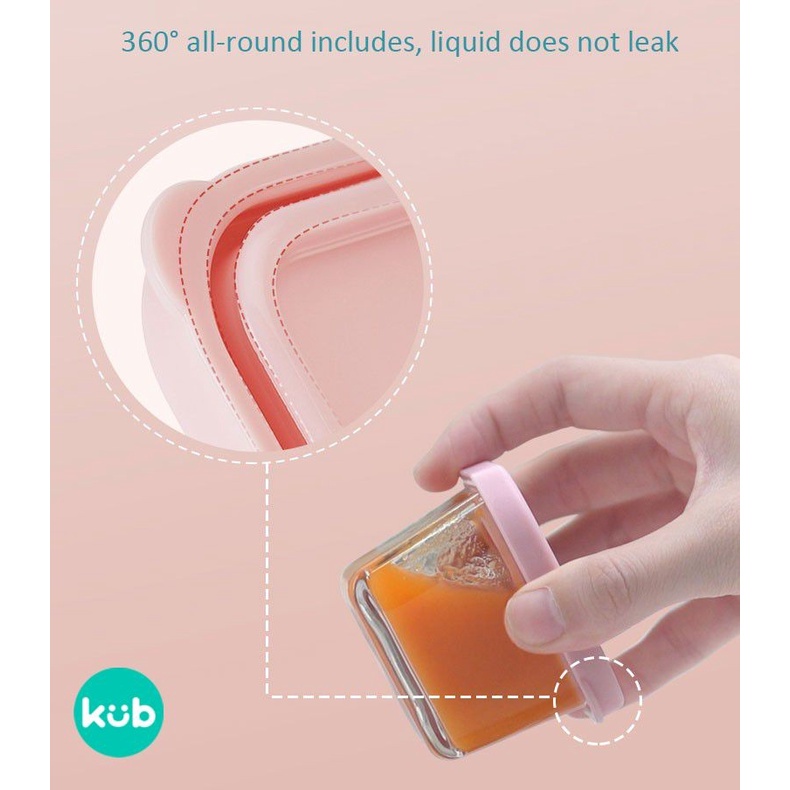 KUB - GLASS FOOD CONTAINER (2x60ML + 2x120ML)