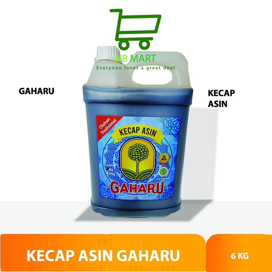 

Kecap Asin Gaharu Vegetarian&Vegan/No MSG/Sehat/Alami/ HALAL 6 Kg