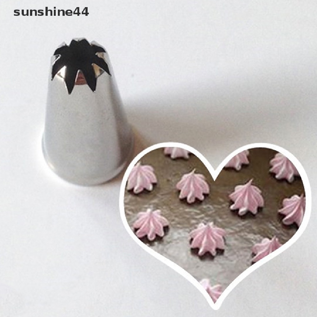 Sunshine Spuit Piping Icing Bahan Stainless Steel Untuk Dekorasi Kue 1822