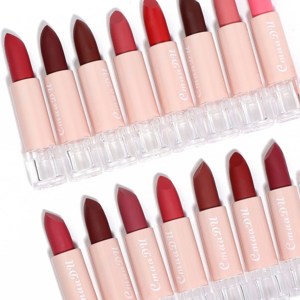 CMAADU MATTE LIPSTICK NEW NOUVEAU 15 COLOURS WATERPROOF LONG LASTING