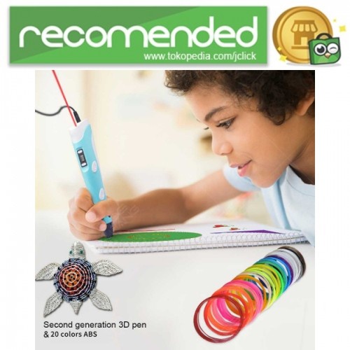 

3D Pens Magic Drawing Printer with 9 Meter PLA Filament -DW-G2 - Biru