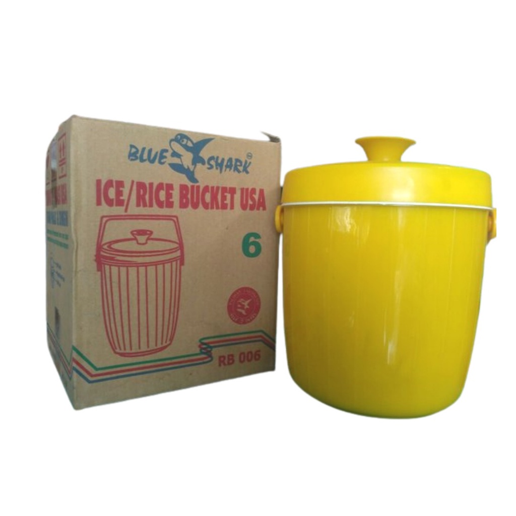 RICE BUCKET BLUE SHARK 6 LITER