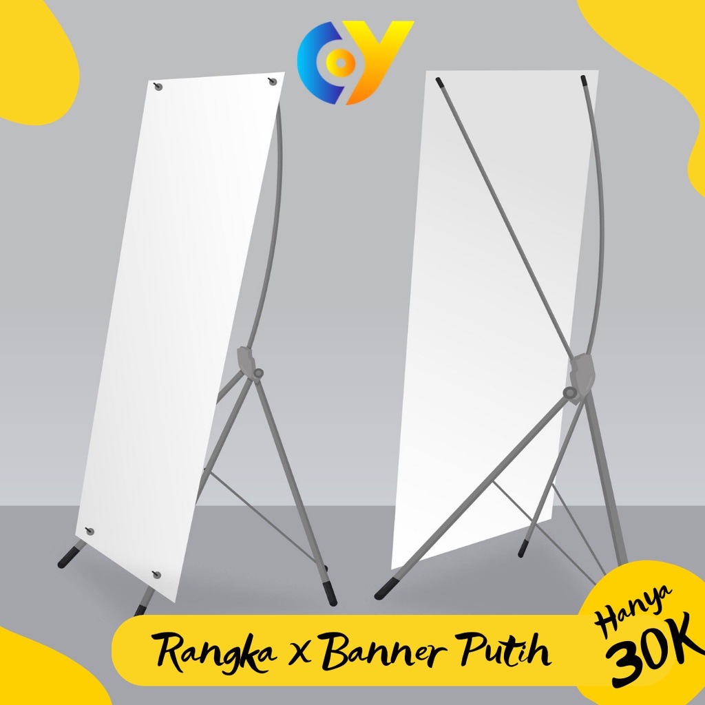 Jual X Banner 60 Cm X 160 Cm Murah Langsung Kirim Kerangka X Banner Saja Fiber Putih Shopee 3975