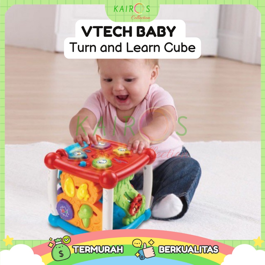 Vtech Baby Turn and Learn Cube Mainan Edukasi Anak Bayi Musik