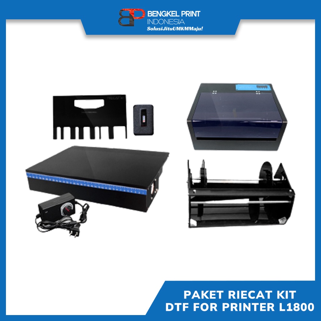 Paket Riecat Kit DTF for Printer L1800 | Sablon DTF
