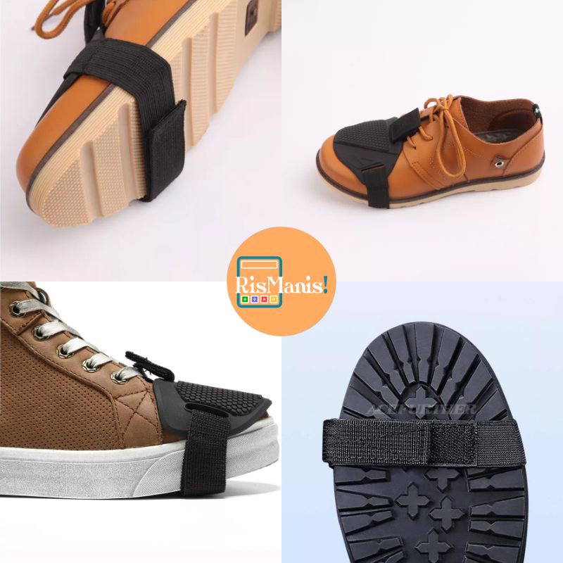 MOTORCYCLE GEAR SHOES PROTECTOR - 1 pcs Bantalan Karet Anti-Slip Pelindung Kaki Terjepit Persneling Motor Kopling Shift Pad Oper Gigi Sepeda Motor Manual Padding Gear