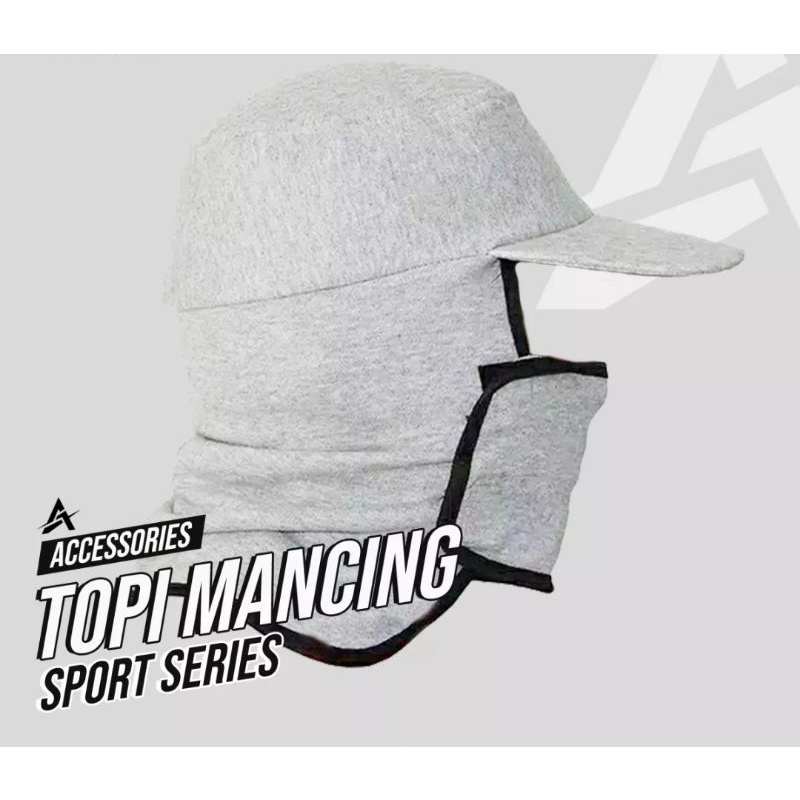 Topi Mancing Masker Anti Panas UV - Topi Gunung Camping Outdoor