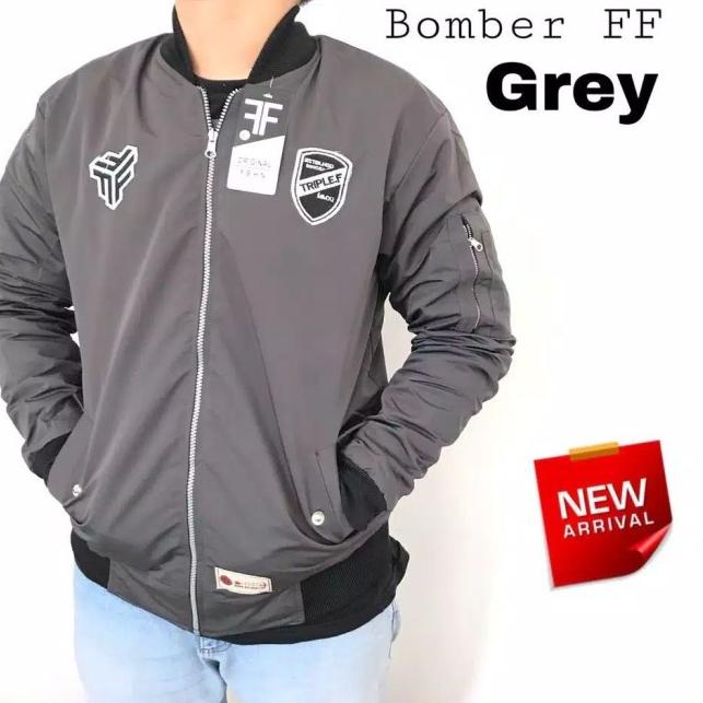 jaket bomber pria/bomber jaket/jaket bomber army/jaket parasut pria - Hitam, L