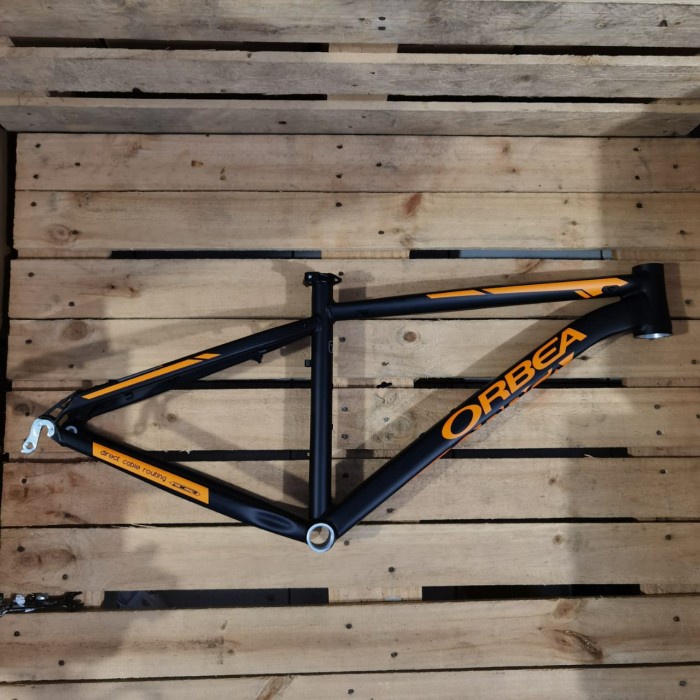 Frame Frame Sepeda Gunung Mtb Orbea Alma Black Orange