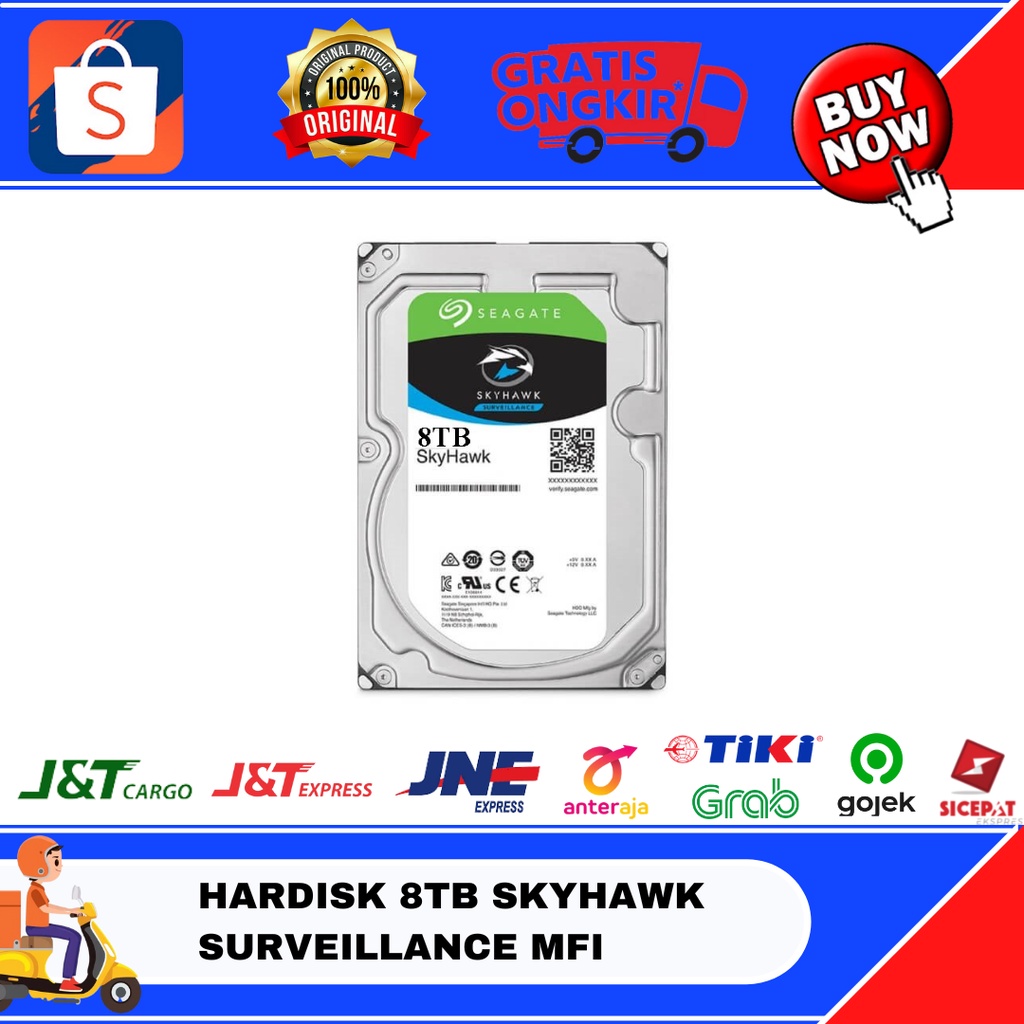 HARDISK 8TB SKYHAWK SURVEILLANCE MFI