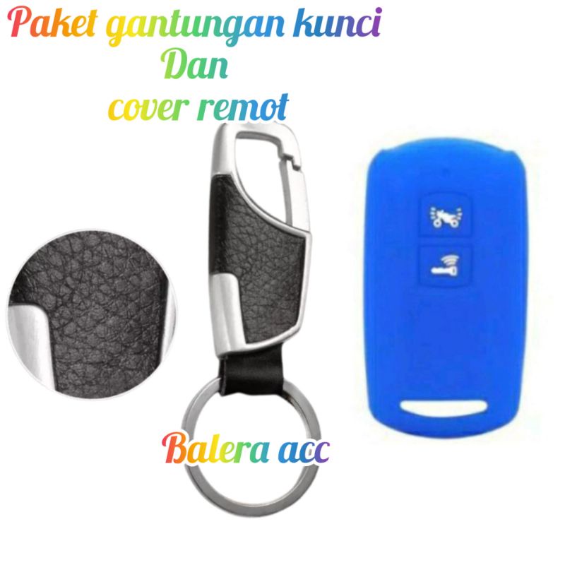 Paket gantungan kunci Kalep kulit Dan cover remot scoopy 2021 - 2022