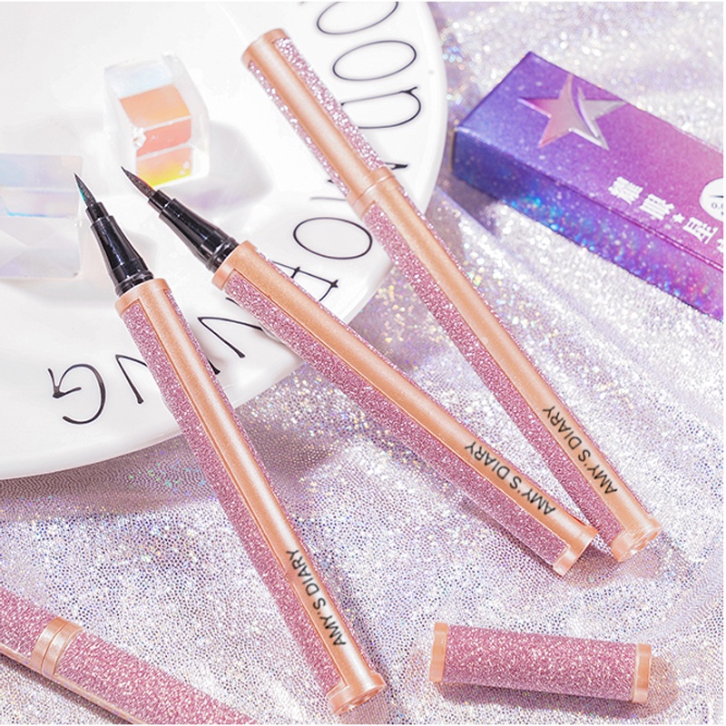 AMY'S DIARY Starry Sky Eyeliner Pen Long-Langsting and Tahan Lama