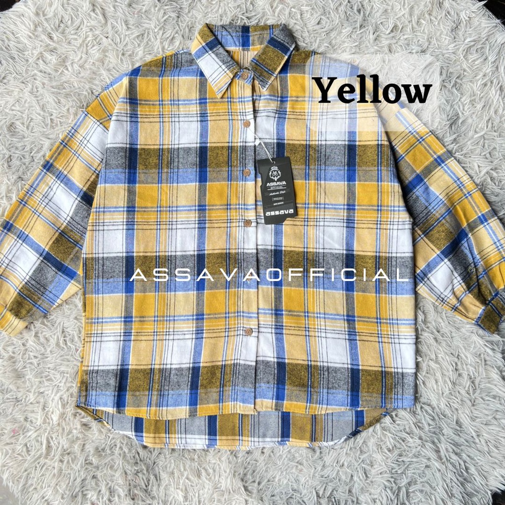 KEMEJA FLANEL WANITA PANJANG - KEMEJA KIMBERLY OVERSIZE FLANEL SHIRT - KEMEJA FLANEL OVERSIZE BEST SELLER