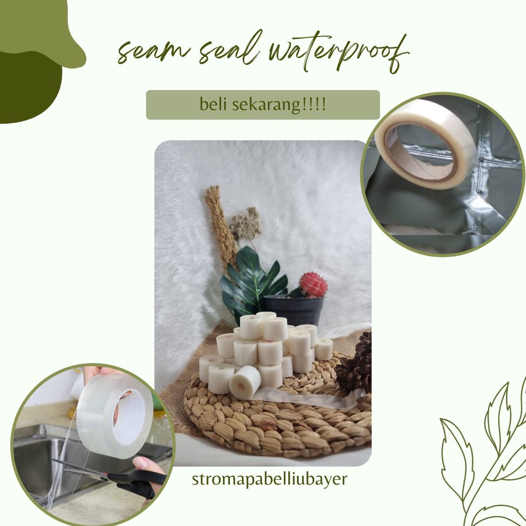 ❤stromapabelliubayer❤ seam seal tape waterproof / seam seal penambal tenda dan mantel /  Seam Seal T