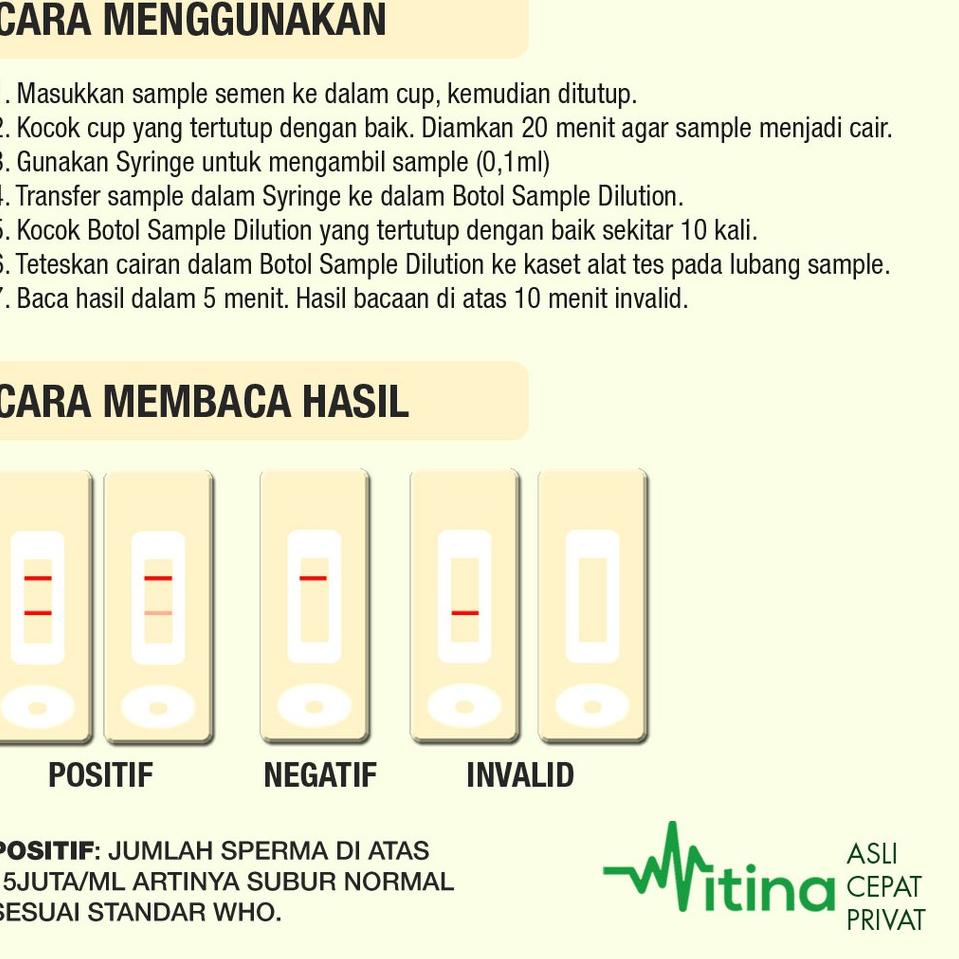 SIAP KIRIM 8725 ALAT TES KESUBURAN PRIA SPERM TEST CEK SPERMA SENDIRI FERTILITY ㄳ