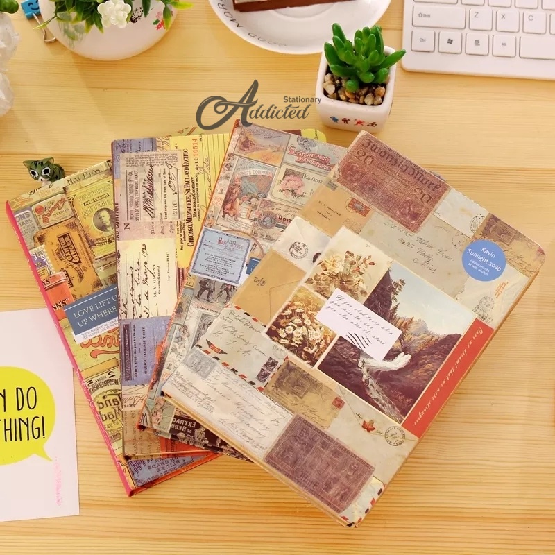 

Buku Diary Aesthetic Notebook Aesthetic Journal Vintage Scrapbook Diary Book Aestetic Set Buku Catatan / Jurnal / Diary / Jurnal Ukuran A5 Gaya Vintage
