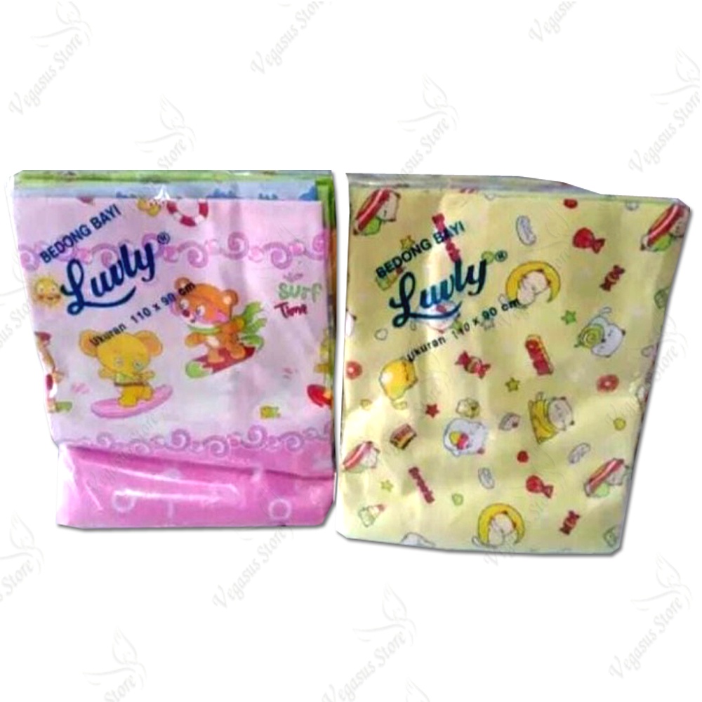 6Pcs Bedong Bayi Murah Luvly Bedong bayi Karakter Kartun Selimut Bayi/Bedong Luvly-Vegasus Store(COD)
