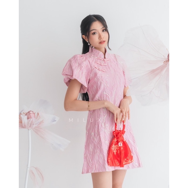 QIPAO MODERN CNY DRESS TERUSAN WANITA QI PAO IMLEK MX561