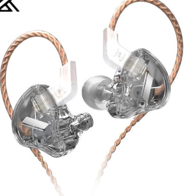 KZ EDX Wired Earphones HIFI Bass Sports Headset - Black MIC