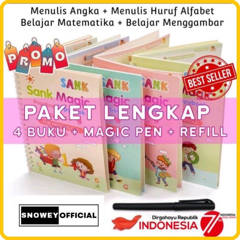 

Buku Sank Magic 1 Set Isi 4Buku + Pulpen