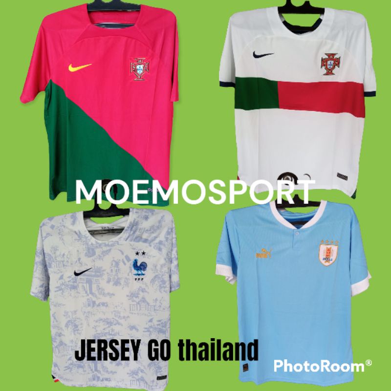 JERSEY PIALA DUNIA 2022,TIMNAS PORTUGAL,TIMNAS PRANCIS,TIMNAS URUGUAY GO THAILAND