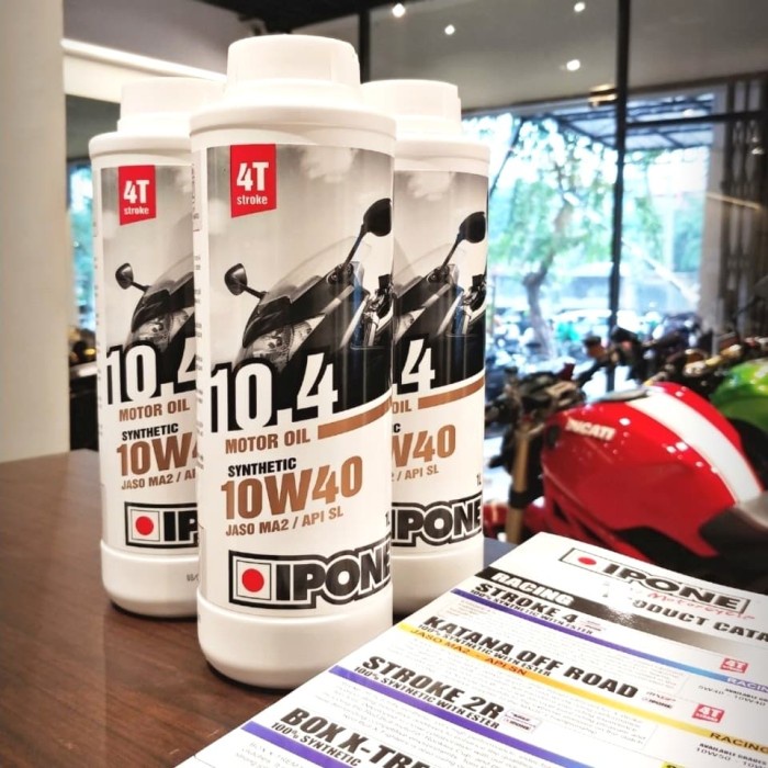 OLI MESIN MOTOR IPONE 10.4 10W40 OIL 10,4 10 W 40 CASTROL MOTUL