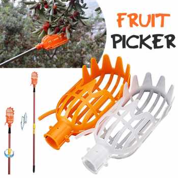 Sekop Alat Pemetik Pencabut Pengambil Buah Di Pohon Tinggi Kuat Tajam / Sekop Pemetik Buah Garden Fruit Picker Tool / Alat Petik Buah Mangga Jambu Alpukat Rambutan Pepaya Kelengkeng Jeruk Di Pohon / Jaring Sekop Tongkat Galah Panjang Pemetik Buah Tinggi