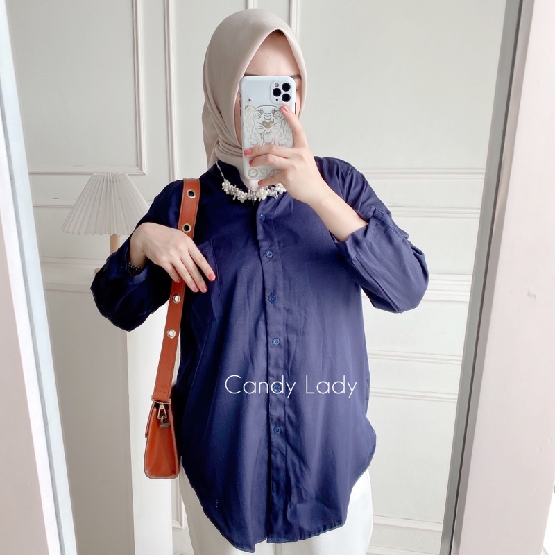 Shakila Kemeja Basic / Daily Blouse Polos / Kemeja polos shakila