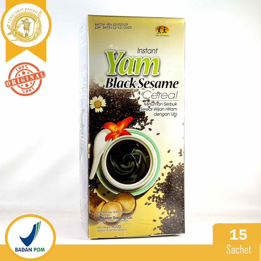 

INSTANT YAM BLACK SESAME CEREAL (HEI HWANG) / MINUMAN SERBUK SEREAL