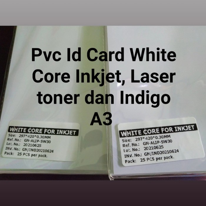 

KERTAS PVC ID CARD A3 INKJET WHITE CORE
