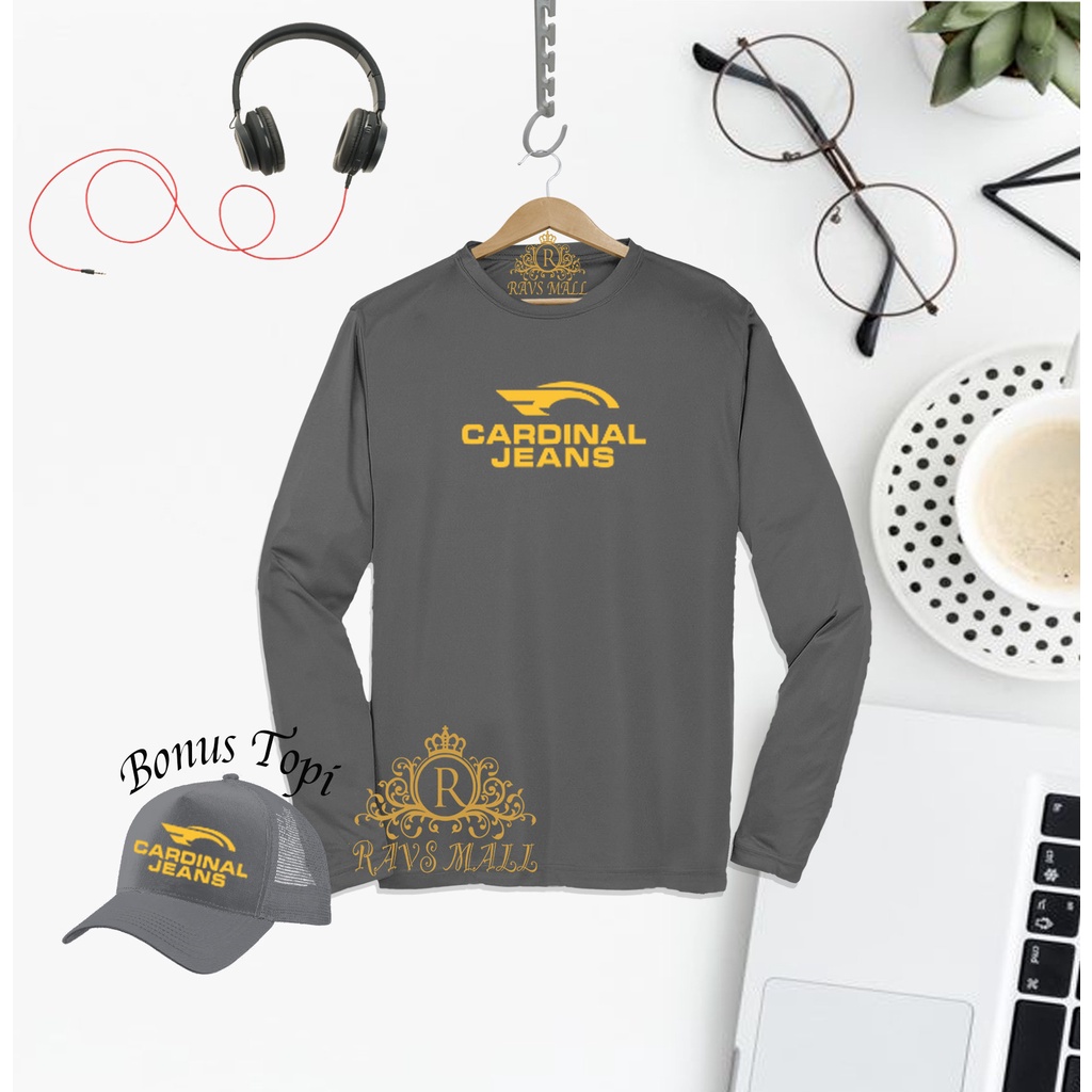 Plus Topi Kaos Distro Panjang Cardinal Jeans Quality Gold Premium Baju Tshirt Pria Wanita Terbaru Ke