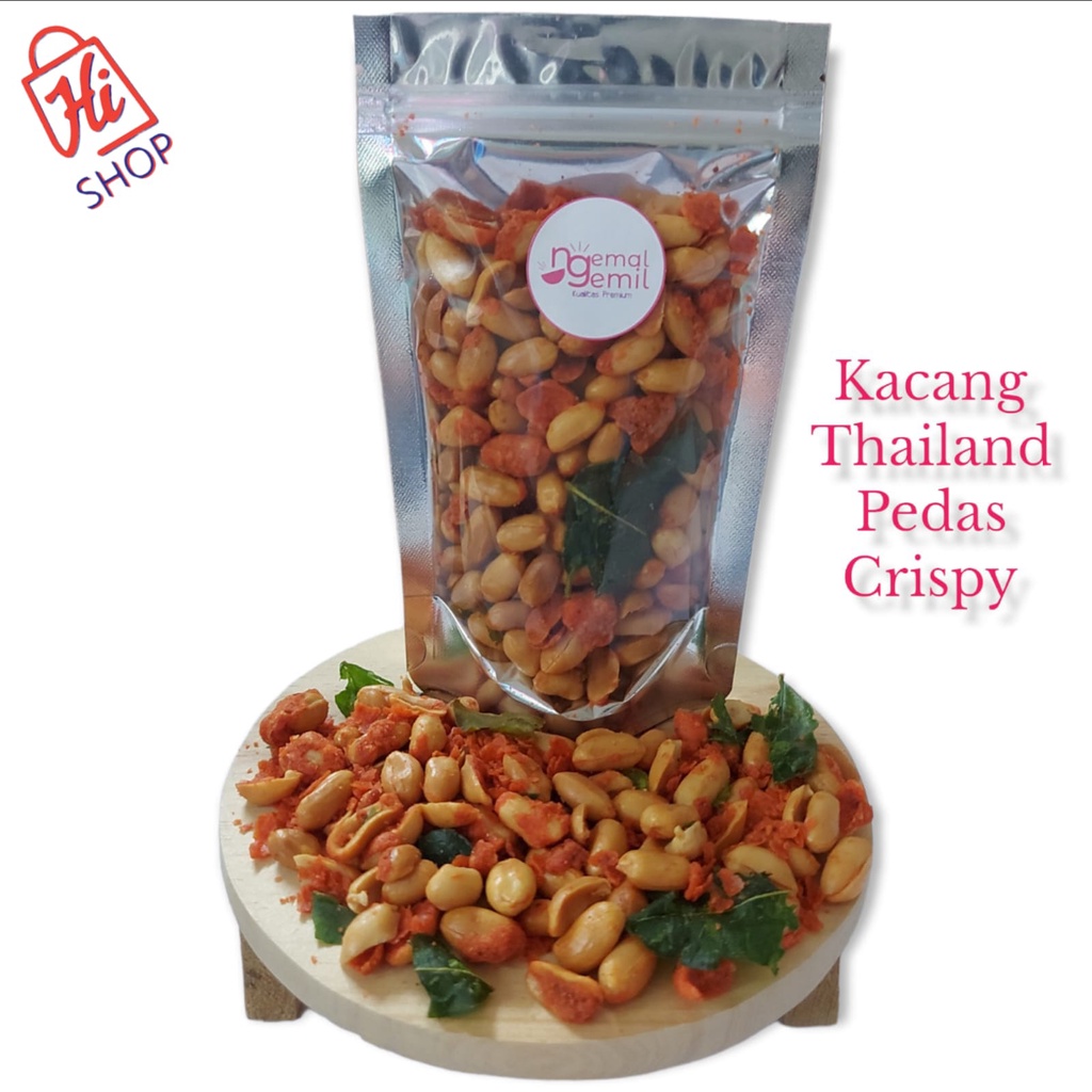 

Snack Kacang Thailand Pedas Crispy Daun Jeruk Kacang Crispy Homemade Kualitas Premium