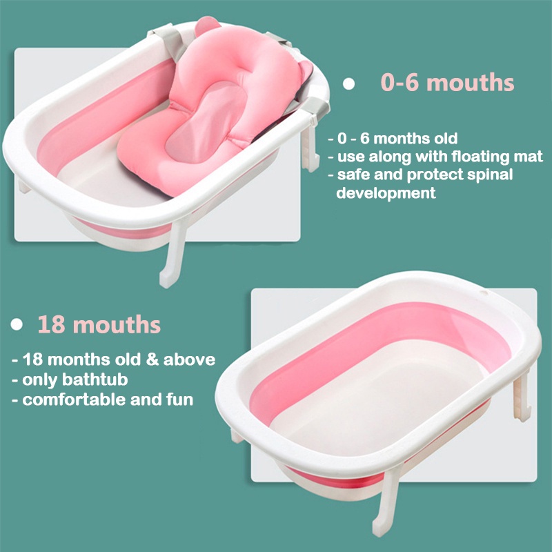 ⚡bak mandi bayi/bak mandi bayi lipat /bak mandi/bak mandi lipat/bak mandi bayi portable/Silicone Bathtub Folding Baby Portable Bathtub Bay//bak bayi mandi portable bisa di lipat dan praktis//Mandi Bayi Lipat Foldable
