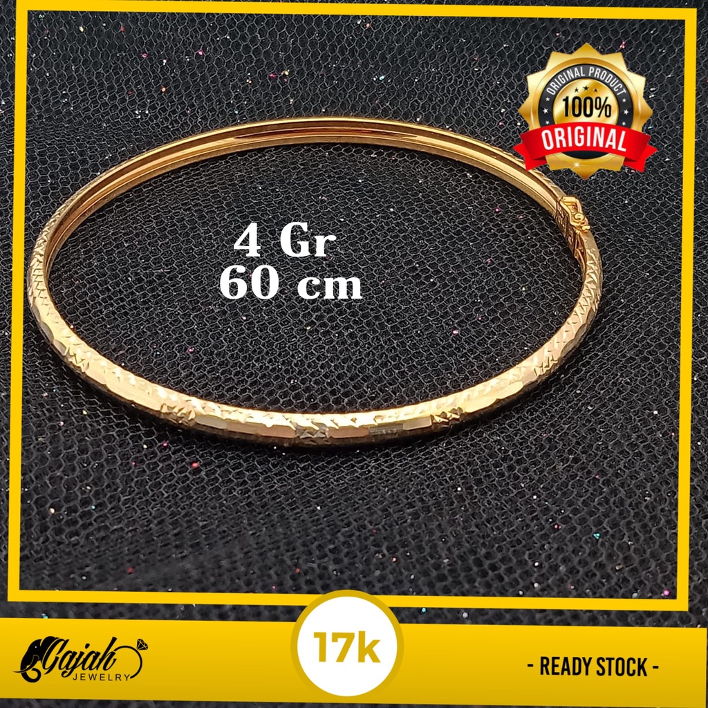 Gelang Emas 17 K - 4 gr kadar 750 - 4045