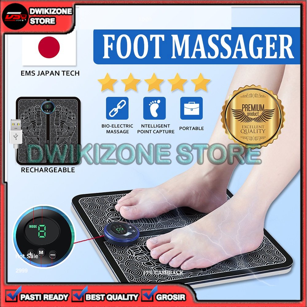 [100% ORIGINAL] EMS FOOT MASSAGE JAPAN PIJAT KAKI EMS PAD MAT AKUPUNTUR PENGISIAN MENINGKATKAN SIRKULASI DARAH MEREDAKAN SAKIT