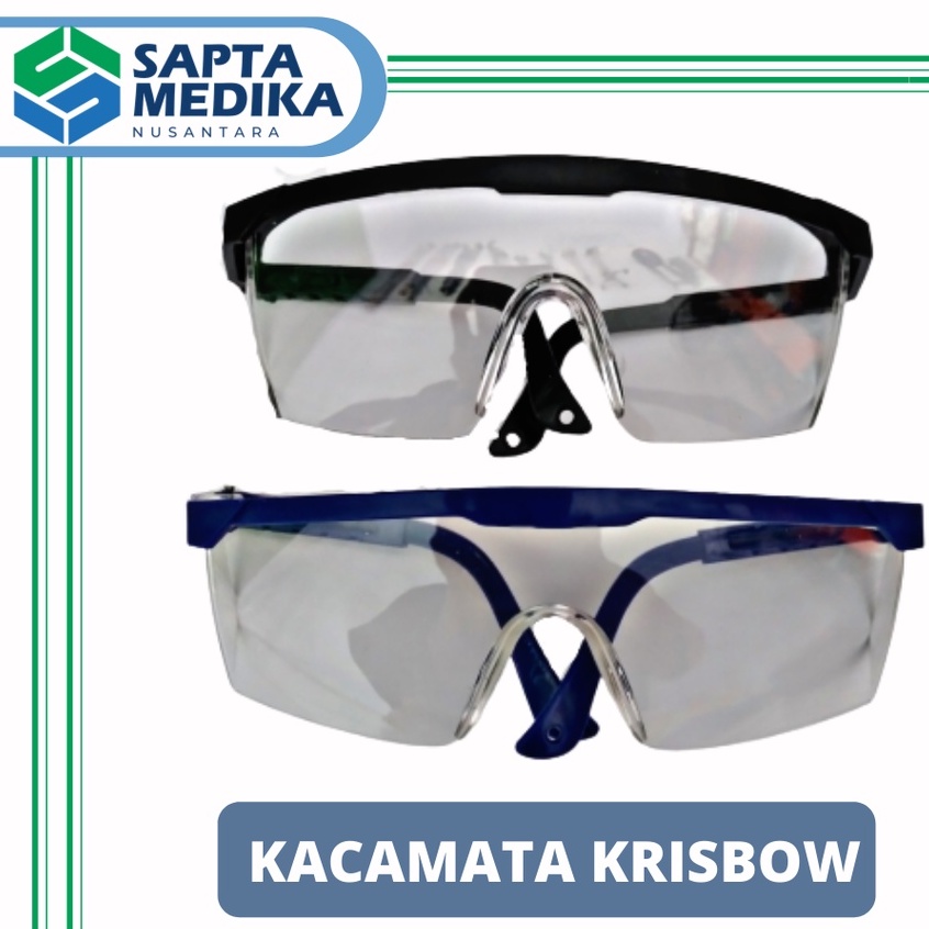 Kacamata Krisbow/Kacamata Safety - Biru