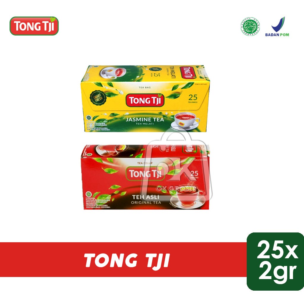 

Tong Tji Jasmine Tea / Original Tea / Teh celup (1 Box isi 25 pcs)