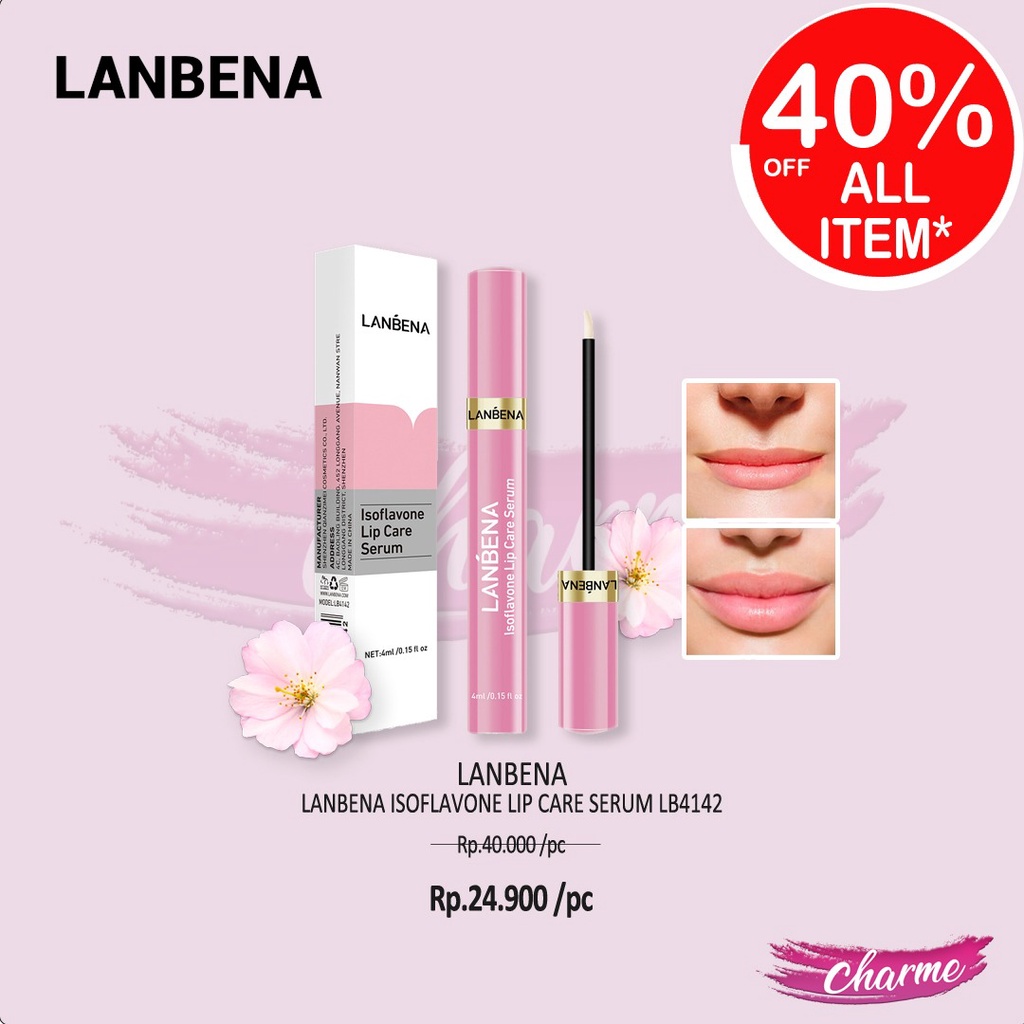 (READY &amp; ORI) LANBENA Isoflavone Lip Care Serum Bibir Plump LB4142 4142