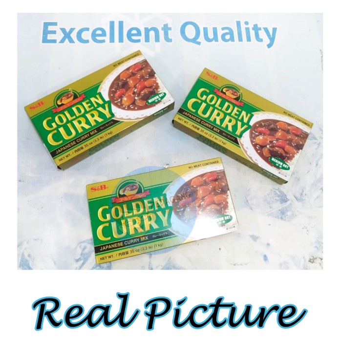 

S&B Golden Curry 1Kg Medium Hot Kari Blok Kari Jepang