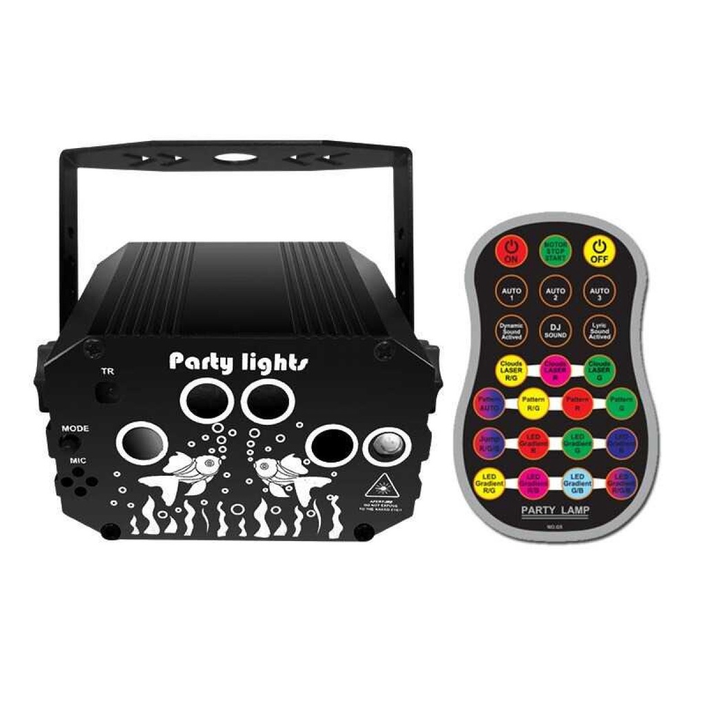 Lampu Disco Proyektor Laser LED DJ 60 Pattern Northern Lights