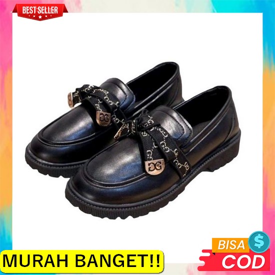Sepatu Sekolah Hitam Remaja Perempuan / Cewek Docmart Terbaru Fashion  Sepatu Docmart Wanita Terbaru